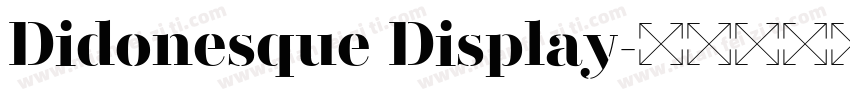 Didonesque Display字体转换